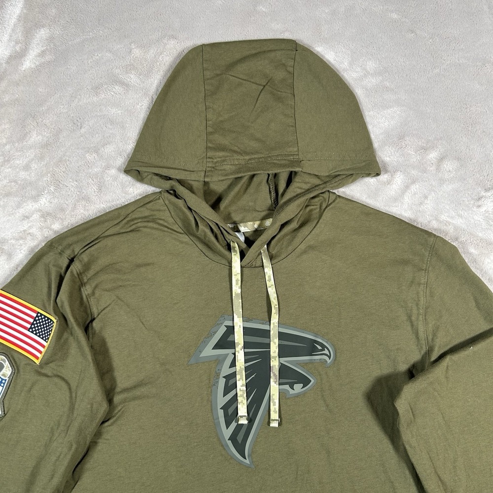 Nike NFL Atlanta Falcons Hoodie Mens Medium Football Salute To Service Pullover - Picture 3 of 16